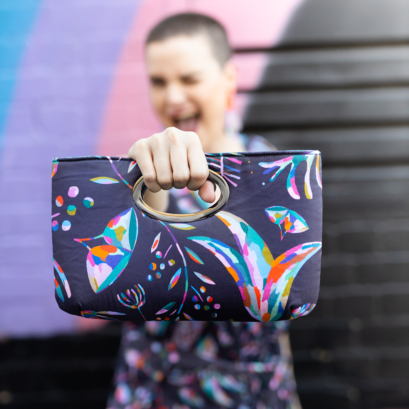 Hand discount painted clutch